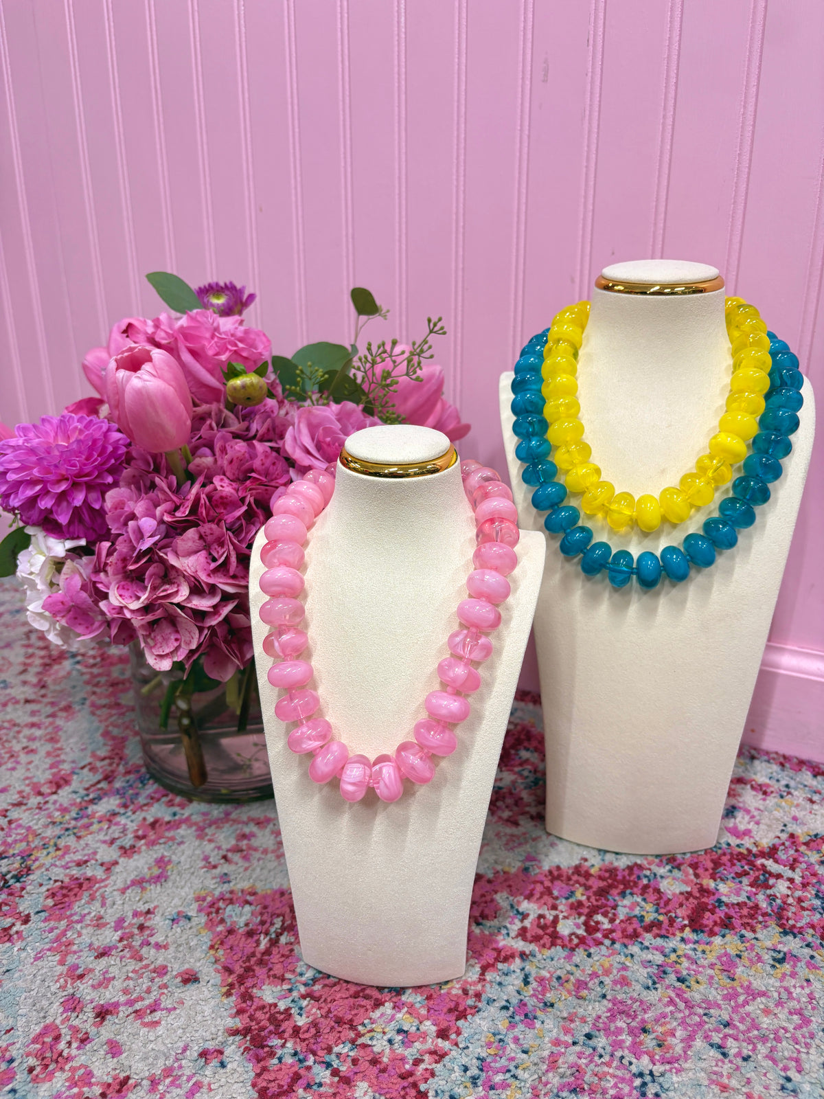 sugar beads bold necklace