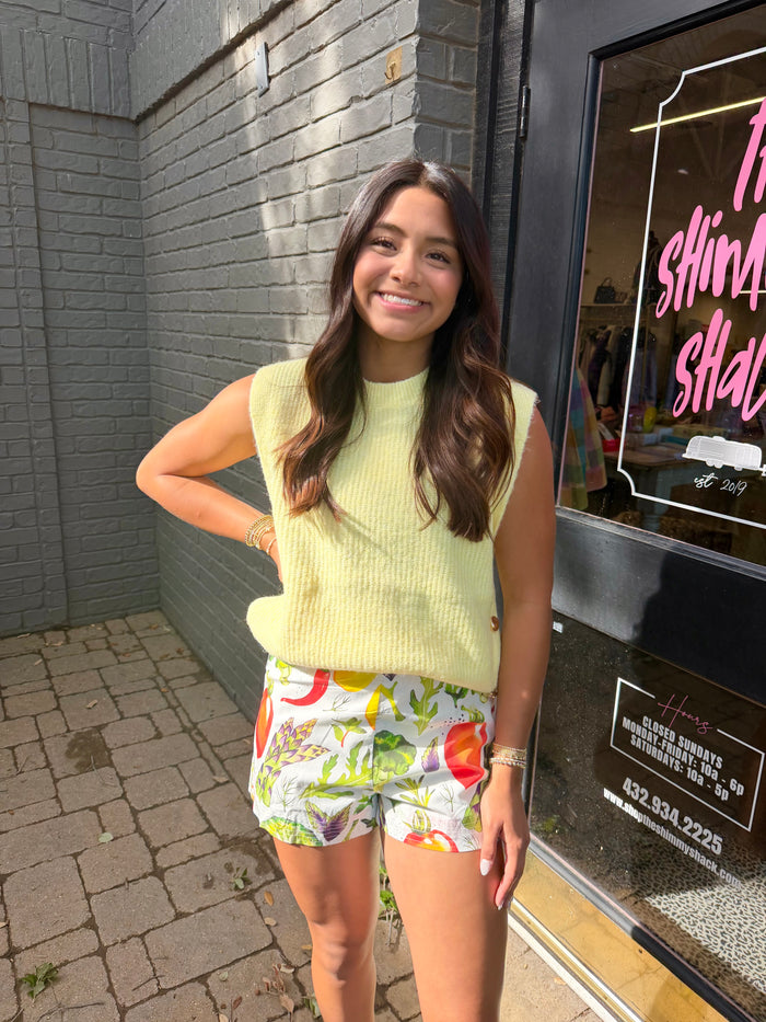 garden girly tailored shorts