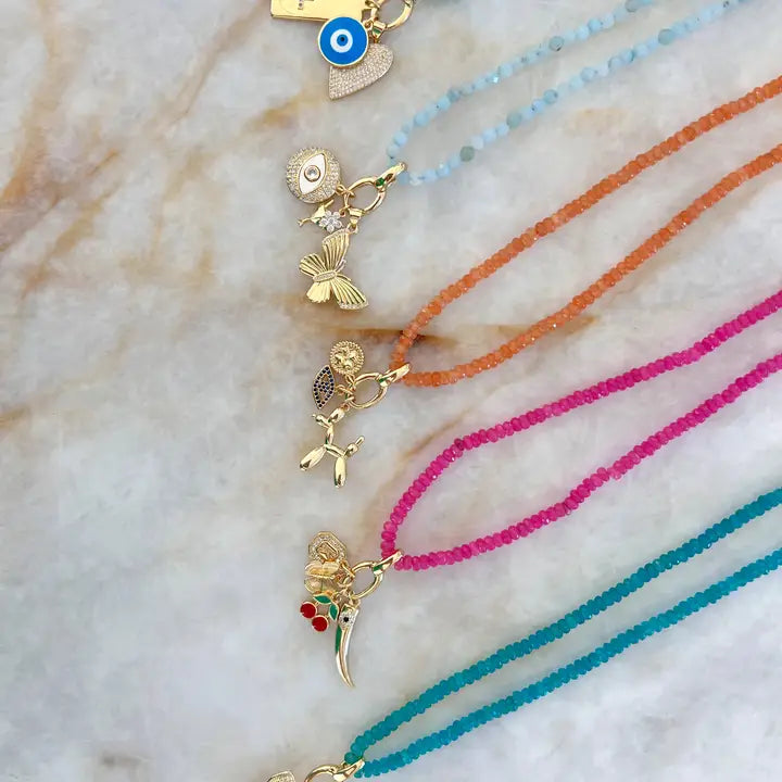 CHARM BAR | mini beaded necklace