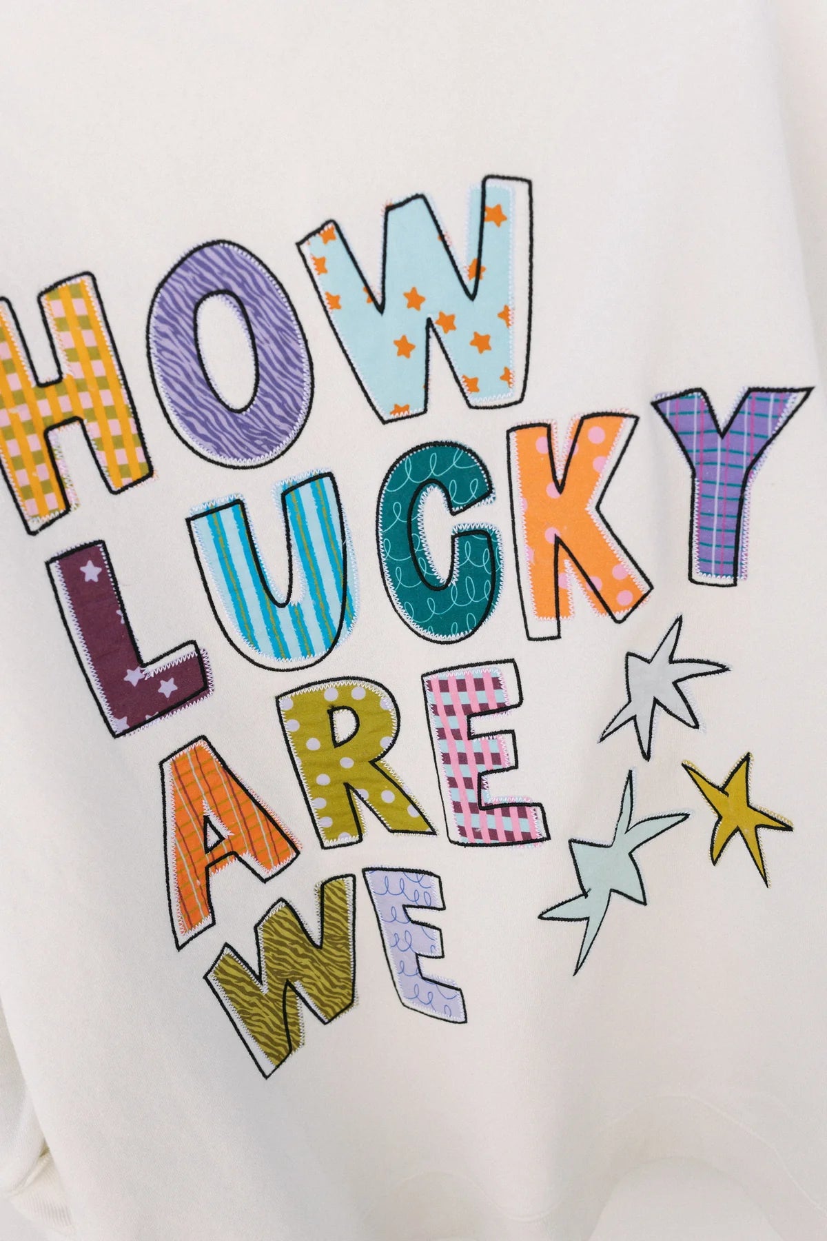 how lucky are we sweatshirt