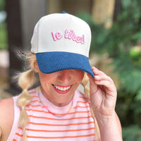 le tired corduroy brim snapback hat