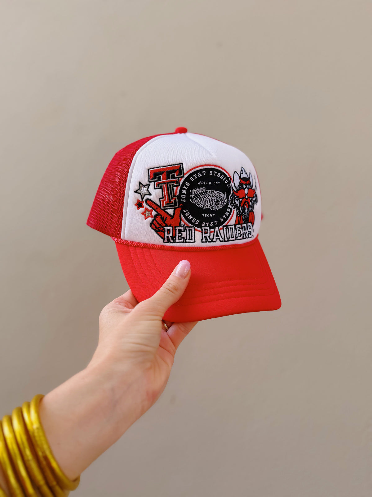 texas tech layer patch foam trucker