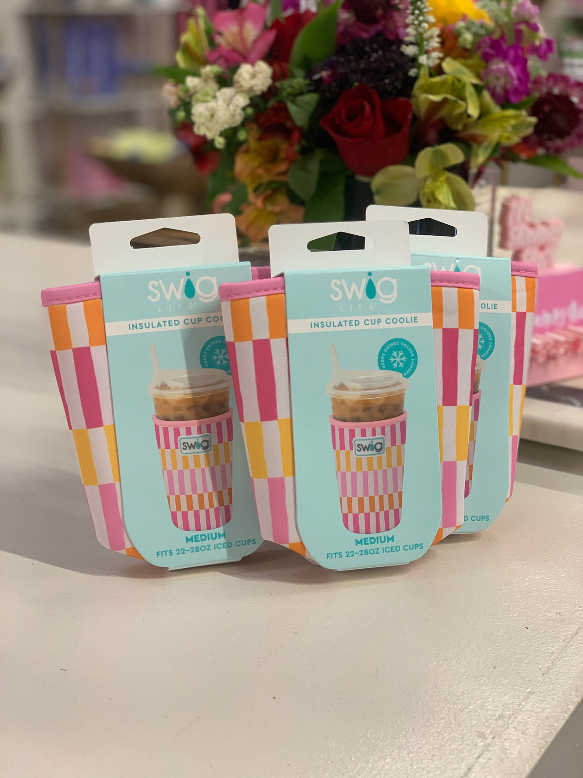SWIG | sherbet stripe insulated iced cup coolie