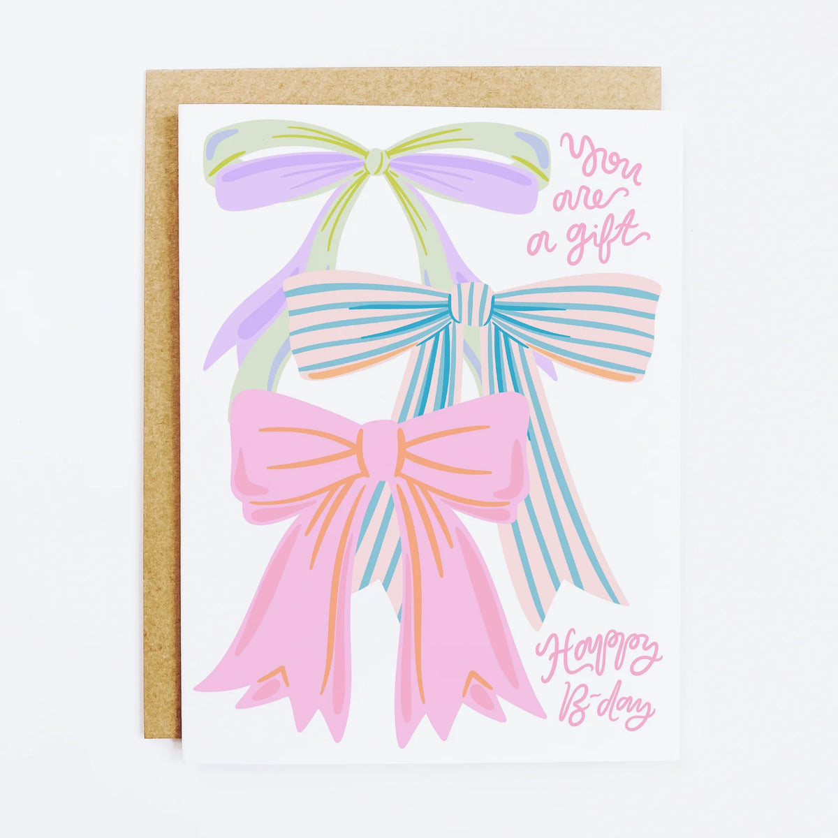 you are a gift birthday card