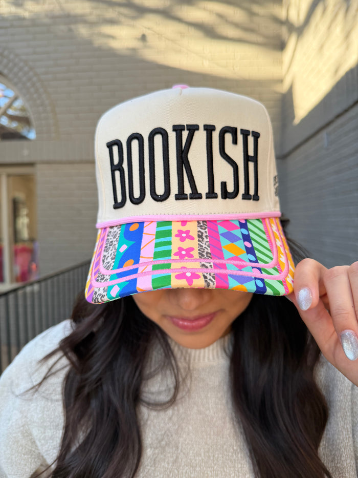 bookish trucker hat