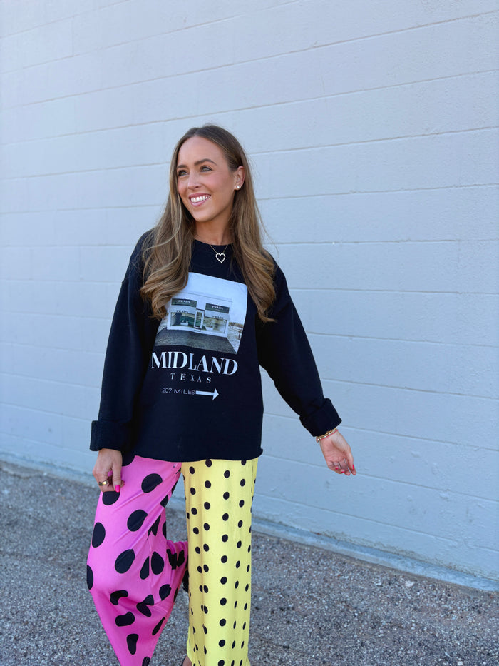 halfsies polka dot pants