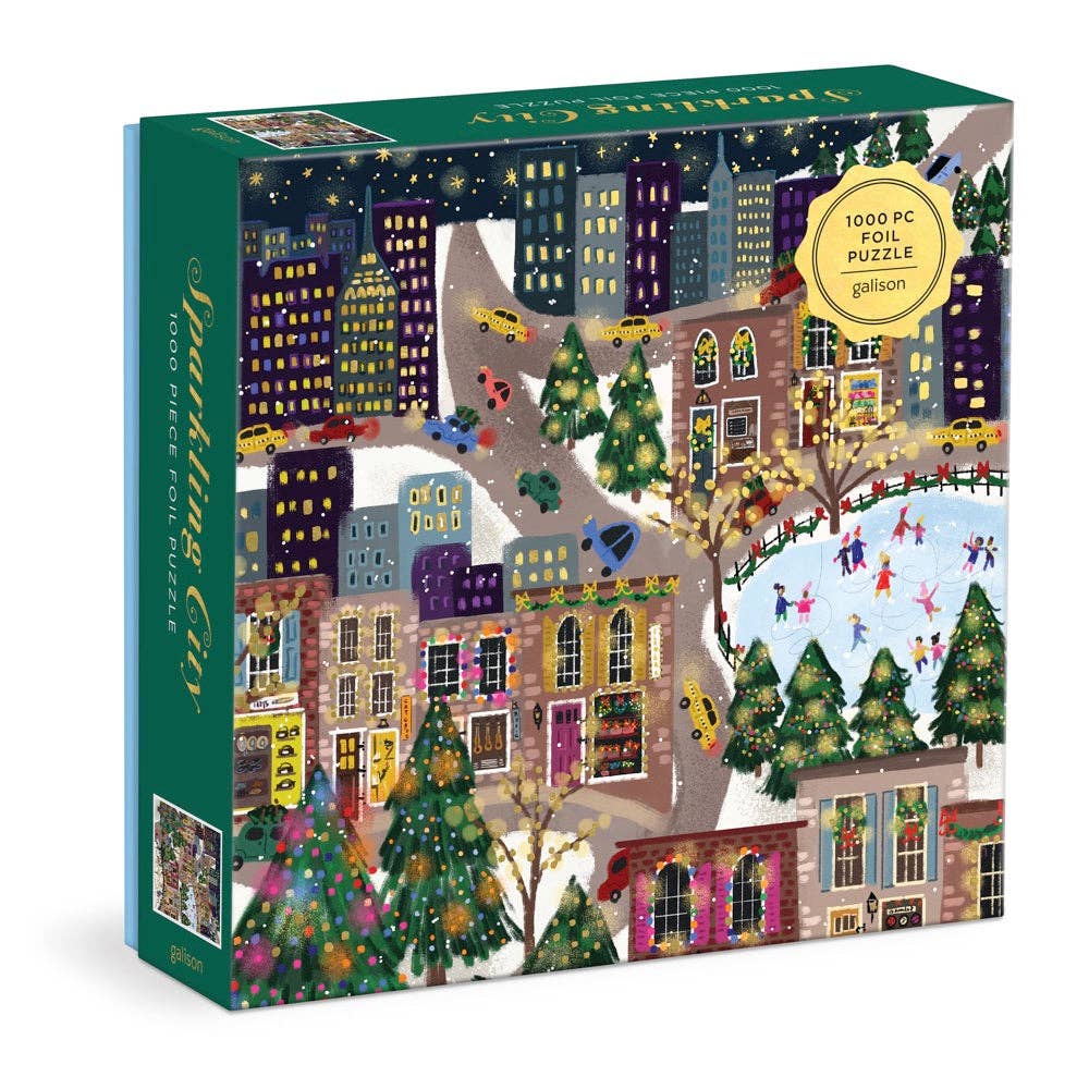 sparkling city 1000pc foil puzzle