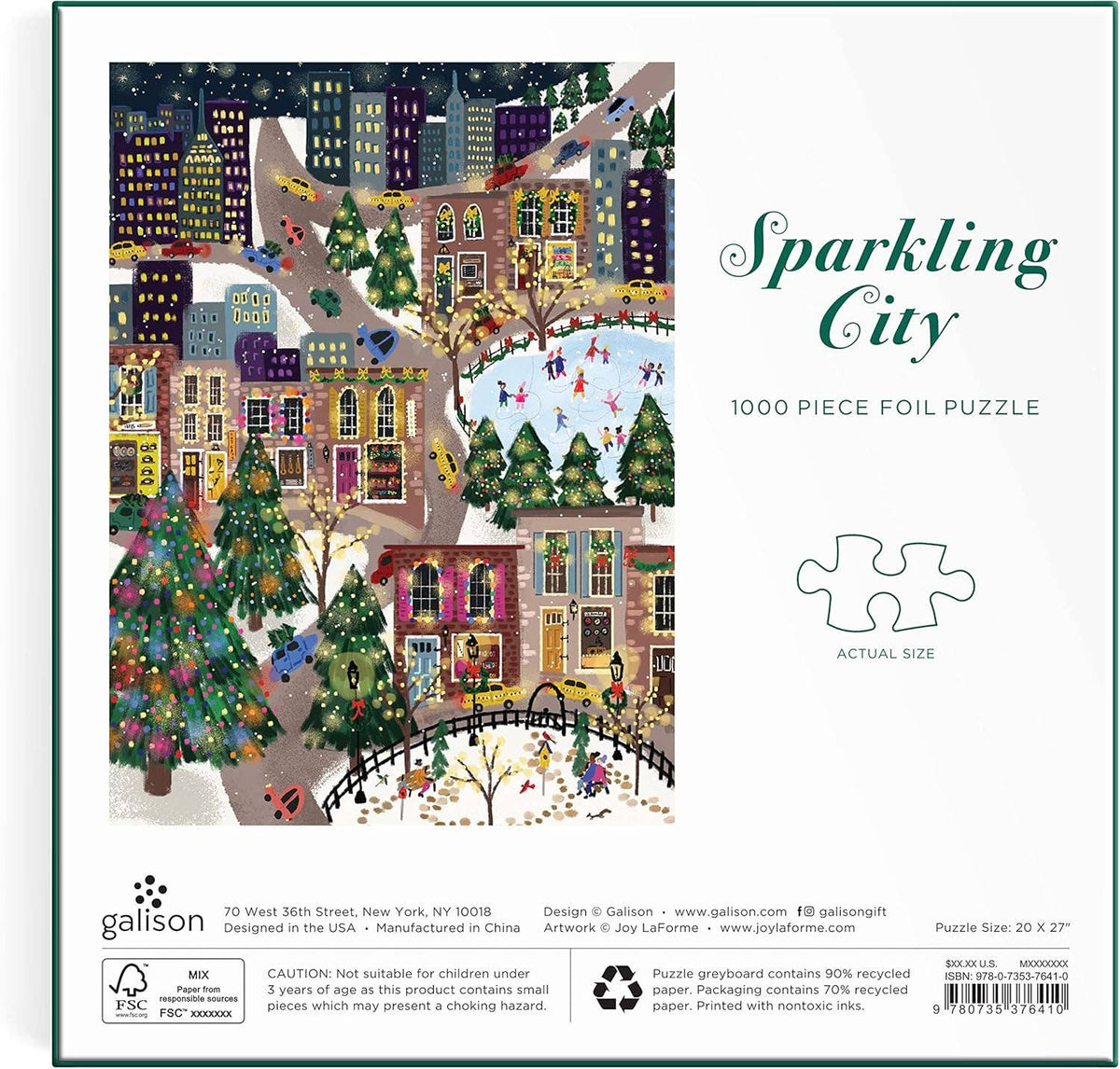 sparkling city 1000pc foil puzzle