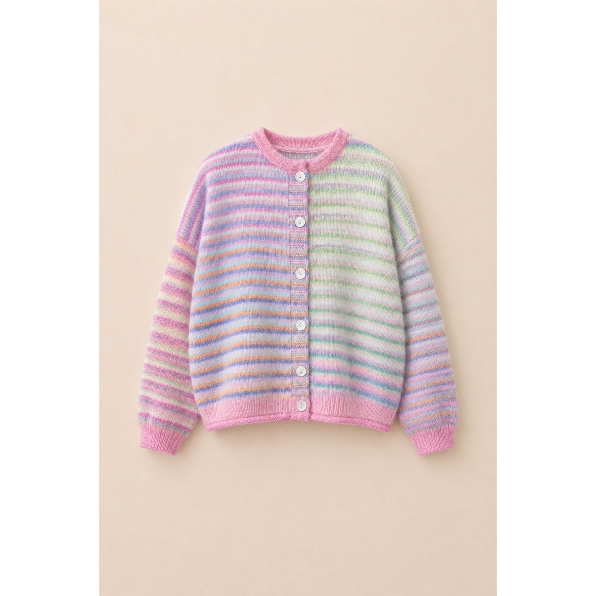 in good company rainbow cardigan