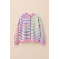in good company rainbow cardigan