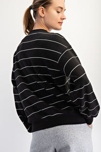 let's face it striped longsleeve