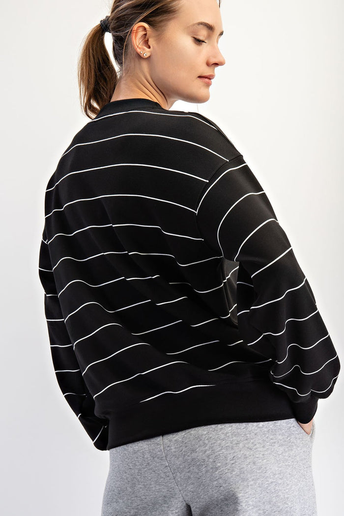 let's face it striped longsleeve