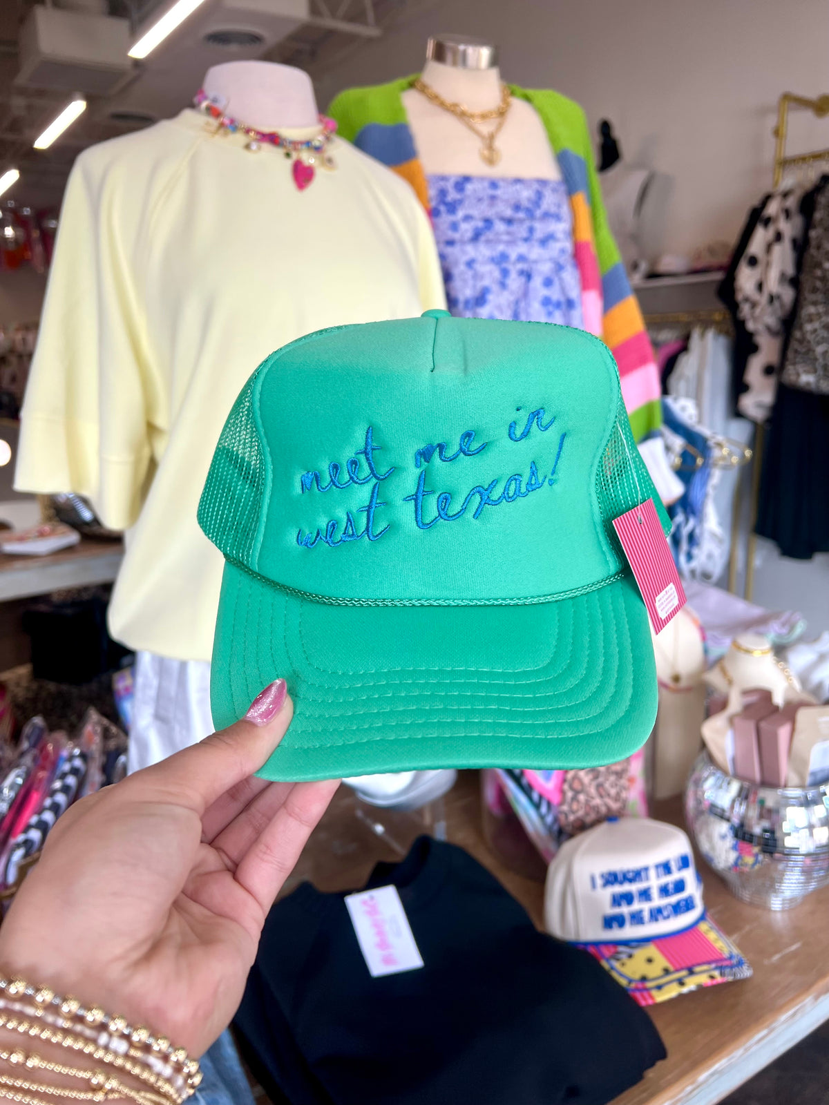 meet me in west texas trucker hat
