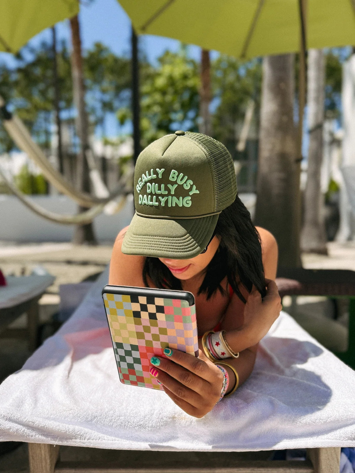 dilly dallying foam trucker hat