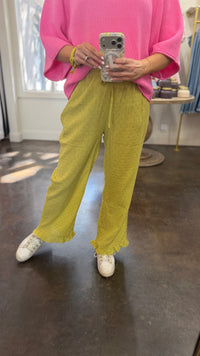 just because polka dot drawstring pants