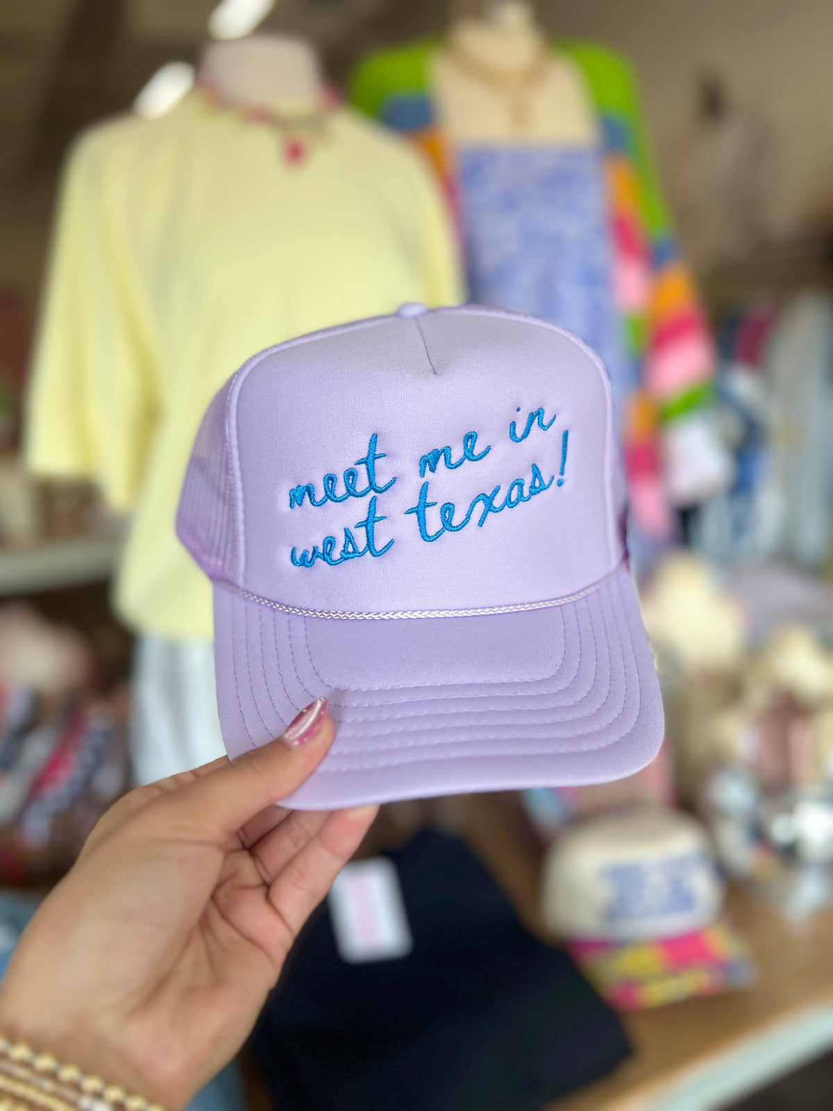 meet me in west texas trucker hat