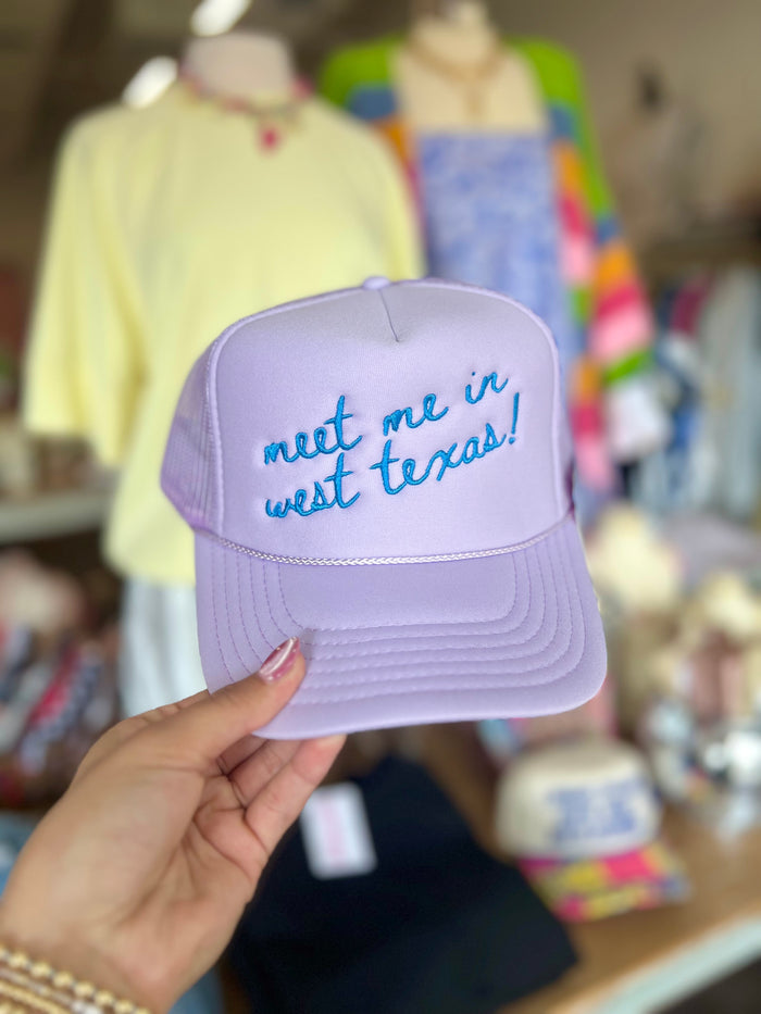 meet me in west texas trucker hat