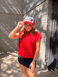 texas tech layer patch foam trucker
