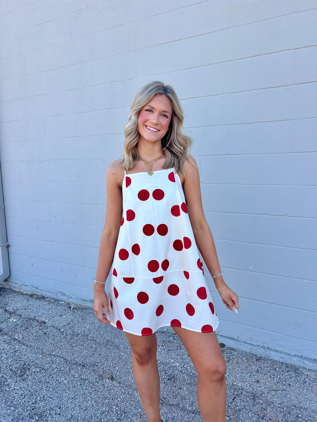 bold moves polka dot dress