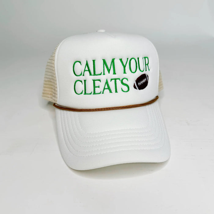 calm your cleats trucker hat