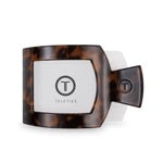 Teleties | tortoise large flat square clip