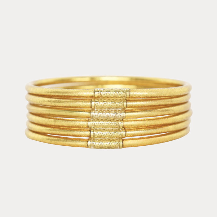 BuDhaGirl | aura lumine all weather bangles | set of 6
