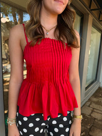 the audacity pleated cami top