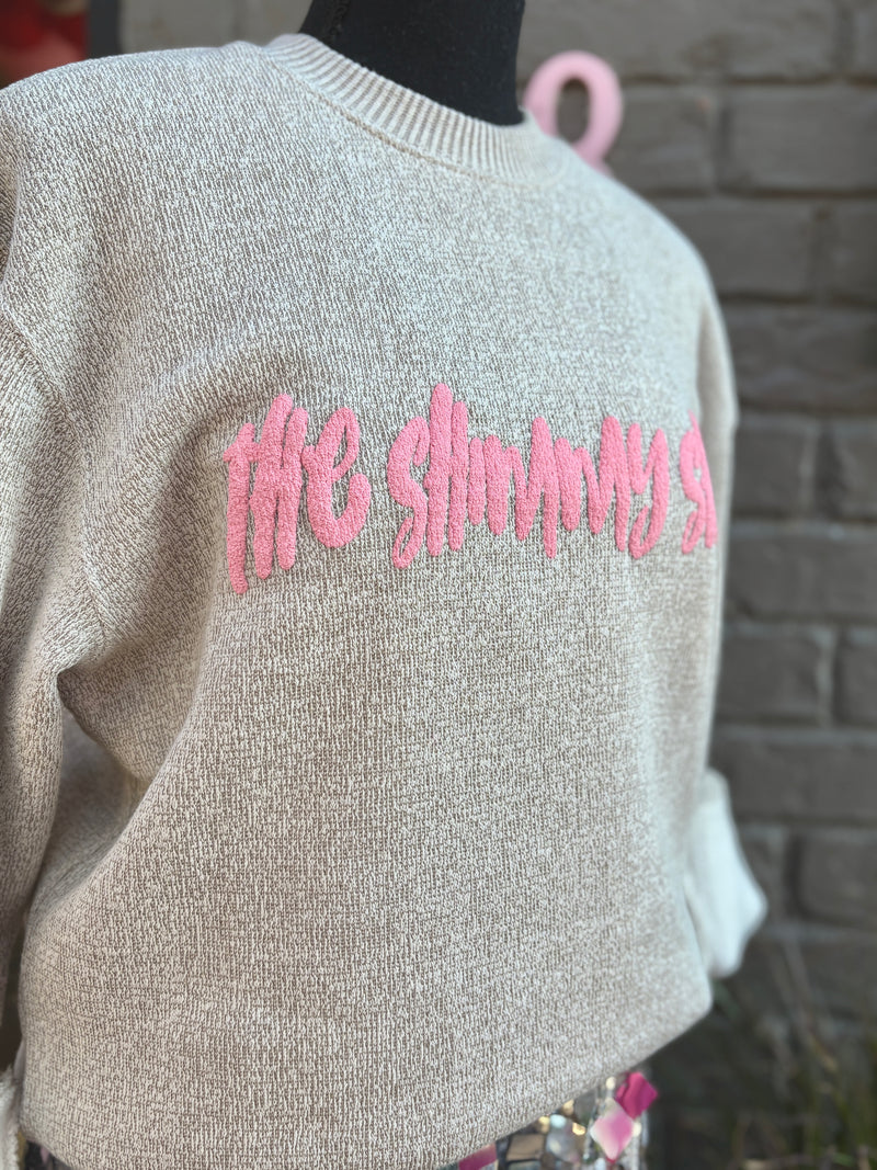 oatmeal shimmy sweatshirt