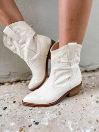 kaine ivory booties