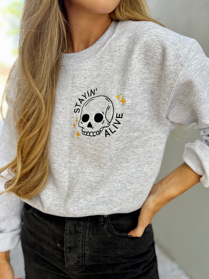 stayin' alive sweatshirt