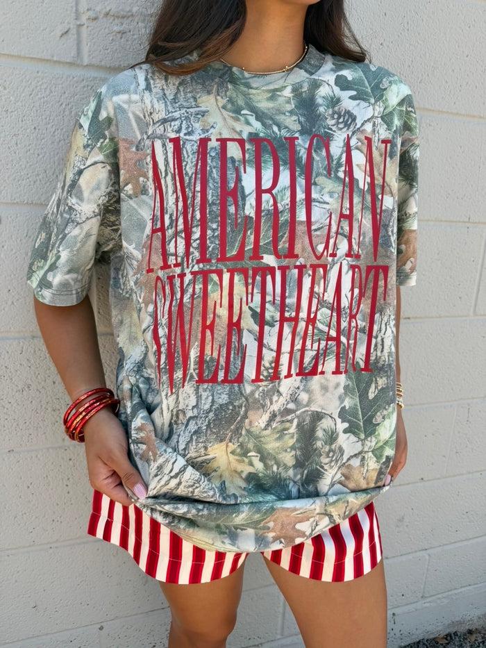 american sweetheart camo tee