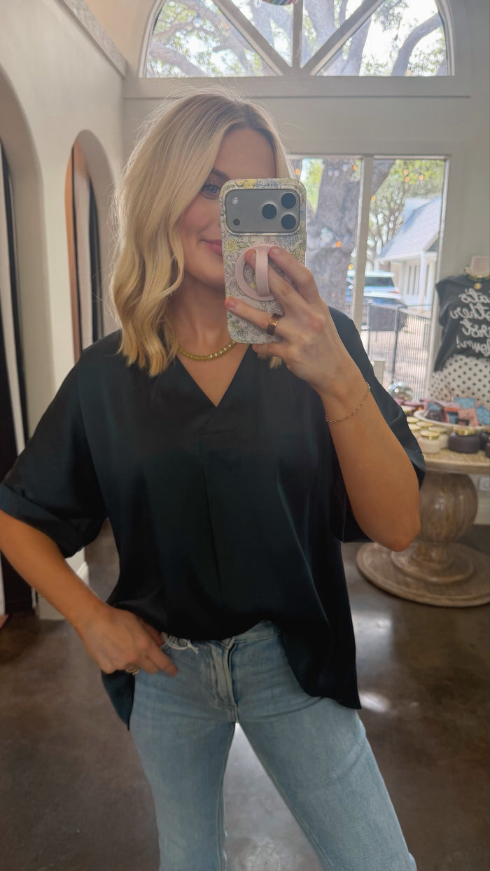 underestimated satin blouse