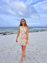 lillian floral mini dress