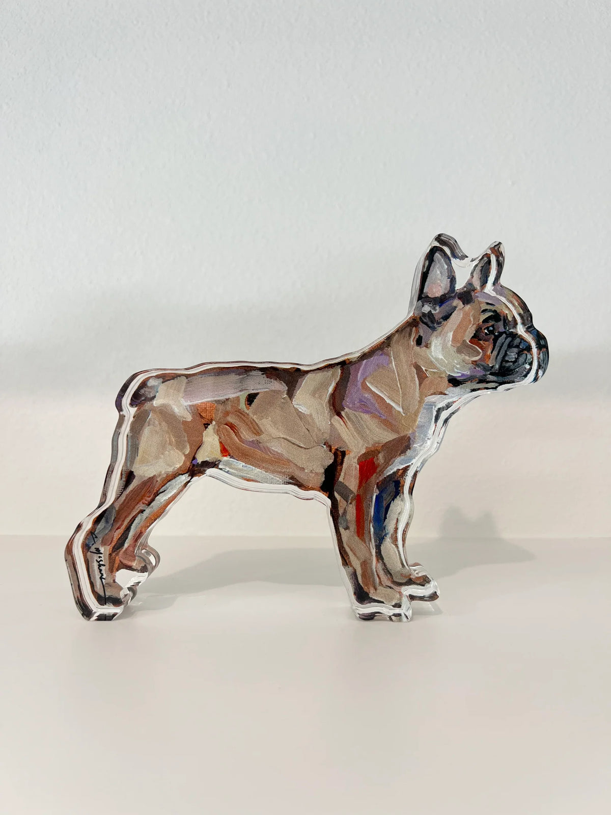 chelsea mcshane art | French Bulldog acrylic cutout