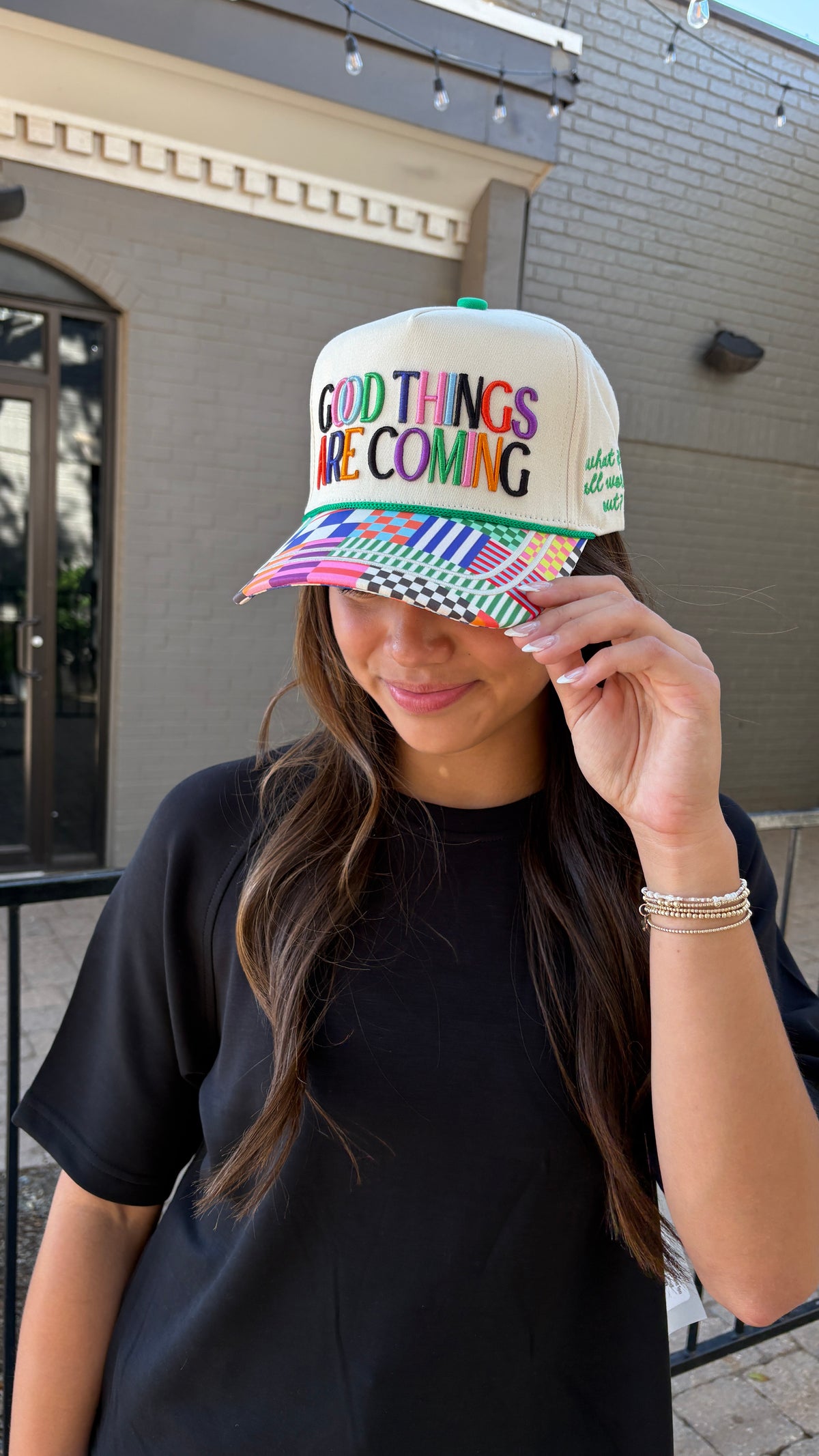 good things are coming trucker hat