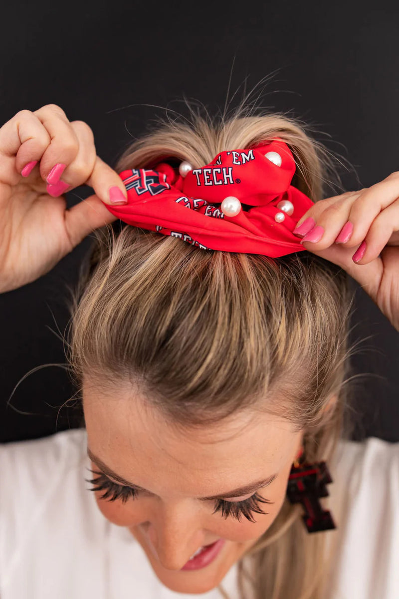 texas tech scrunchie set