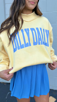 dilly dally mockneck sweatshirt