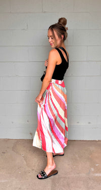 got your attention striped midi skirt || FINAL SALE