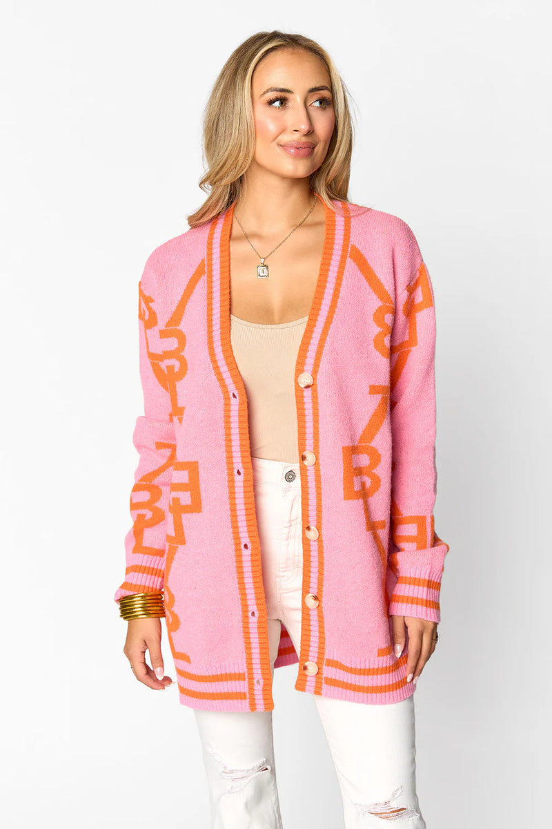 varsity cardigan