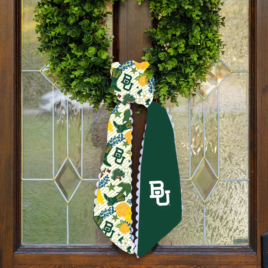 saturday silk collegiate wreath scarf