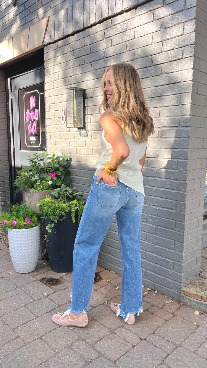 kendall straight fit denim