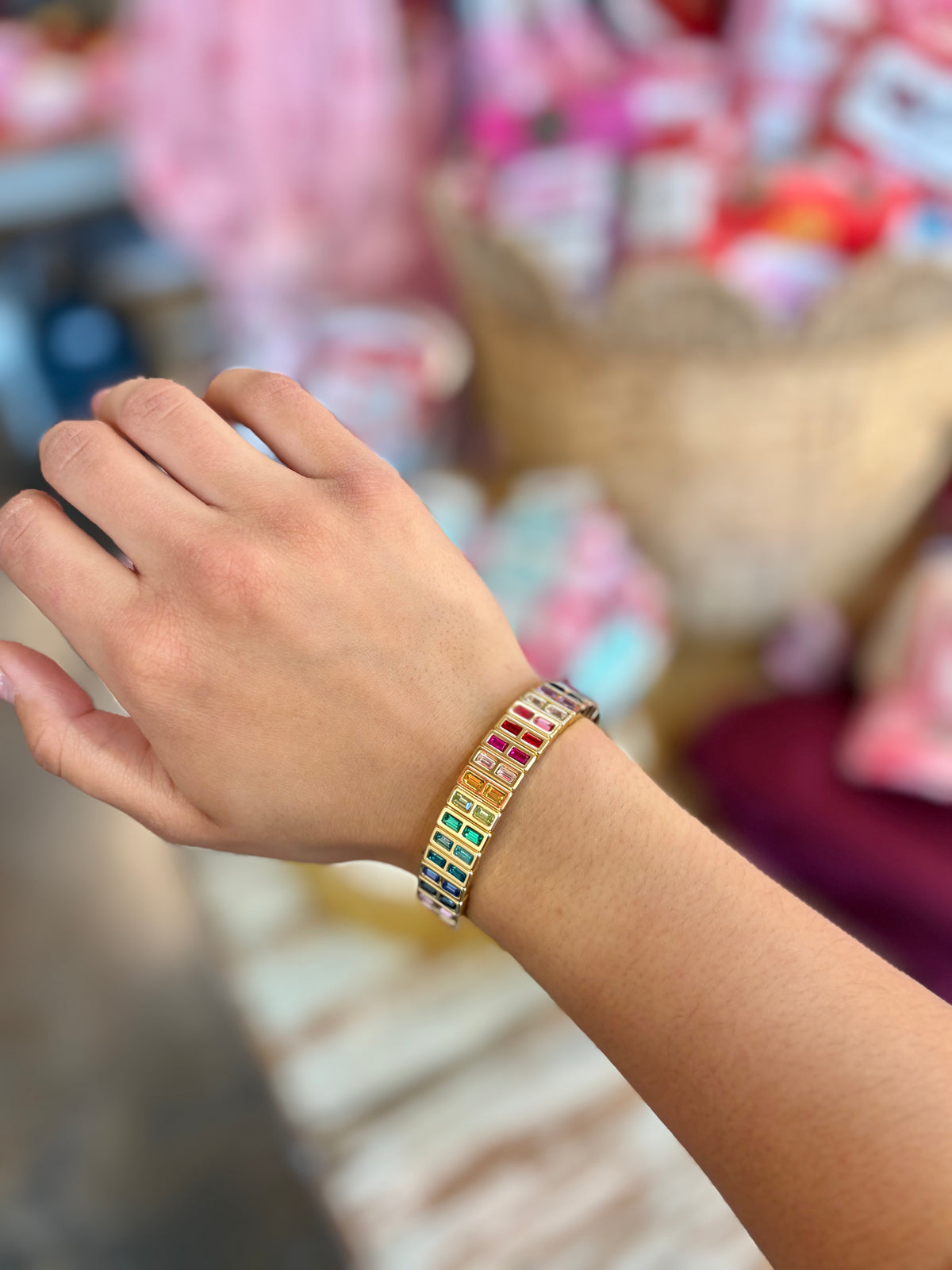 gold rainbow bracelets