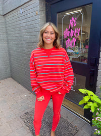 devyn sweatshirt - strawberry smoothie | BEACHRIOT