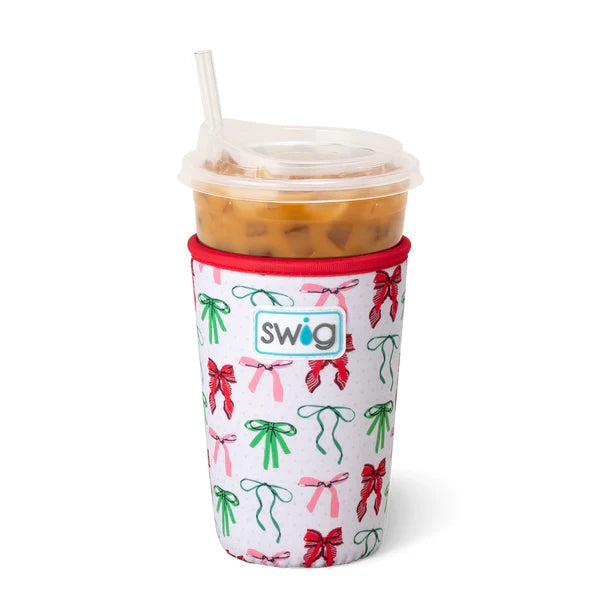 SWIG | ribbons + bows insulated iced cup coolie