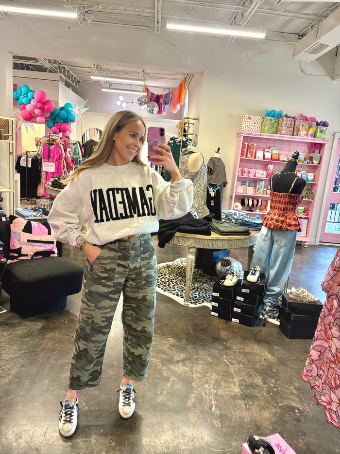 gameday girl crewneck sweatshirt
