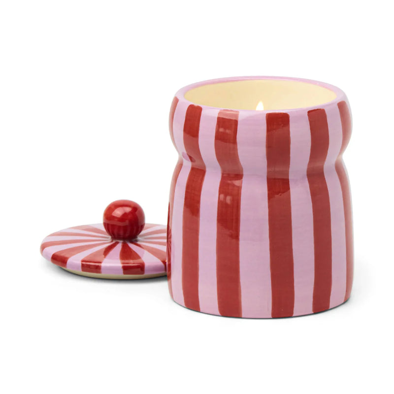 pink peppermint 6.5oz candle