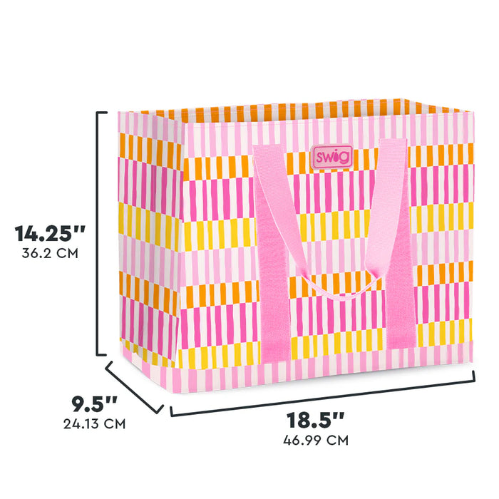 SWIG | sherbet stripe jumbo tote bag