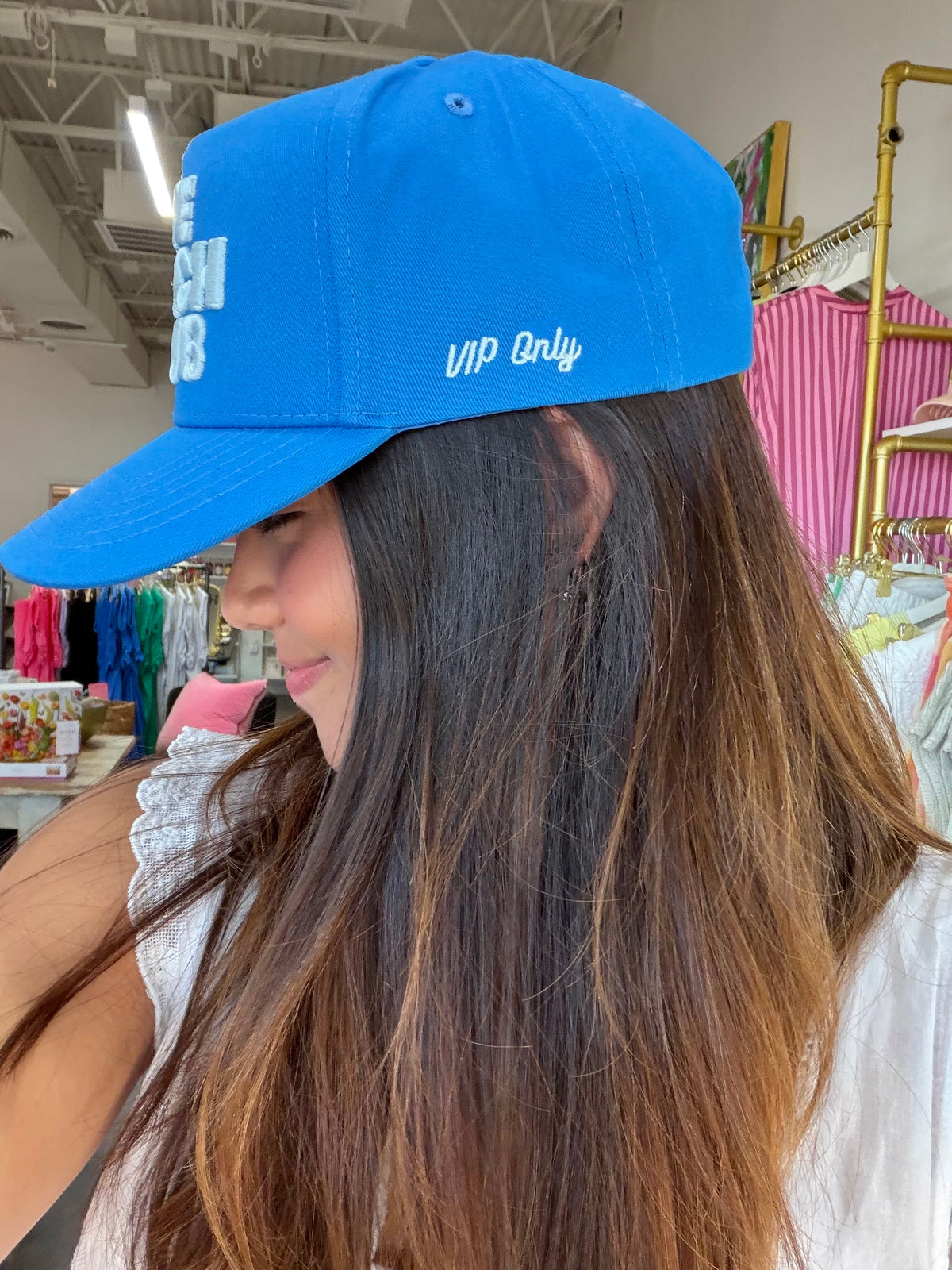 the beach club canvas trucker hat