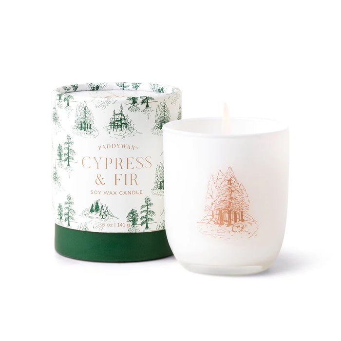 cypress & fir holiday mini 5oz candle