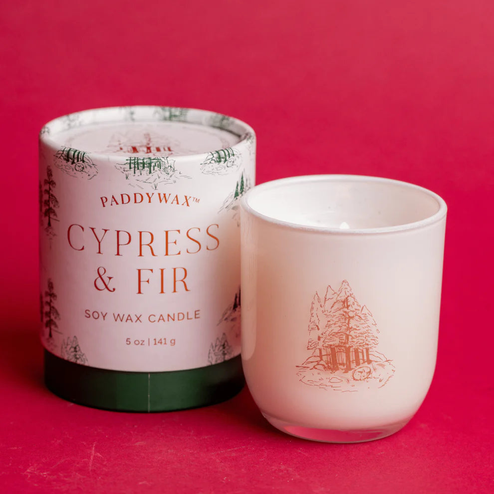 cypress & fir holiday mini 5oz candle